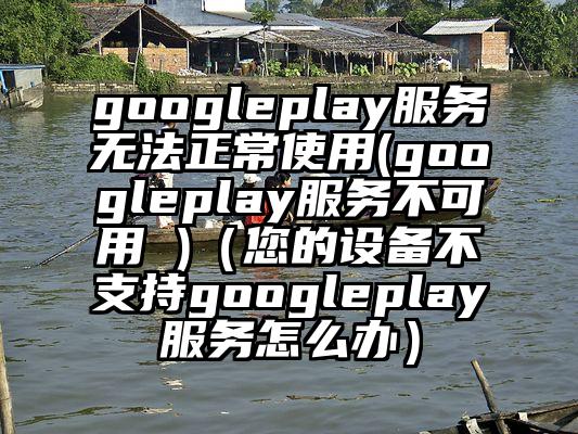 googleplay服务无法正常使用(googleplay服务不可用 )（您的设备不支持googleplay服务怎么办）