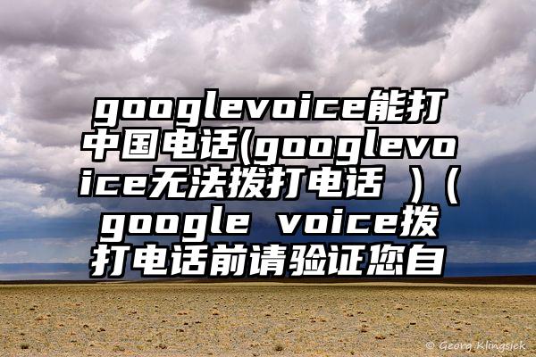 googlevoice能打中国电话(googlevoice无法拨打电话 )（google voice拨打电话前请验证您自
