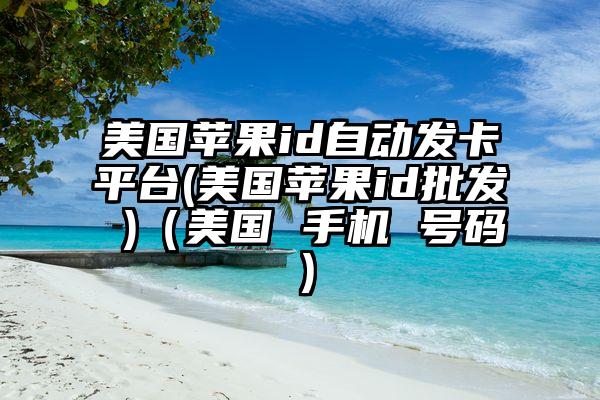 美国苹果id自动发卡平台(美国苹果id批发 )（美国 手机 号码）