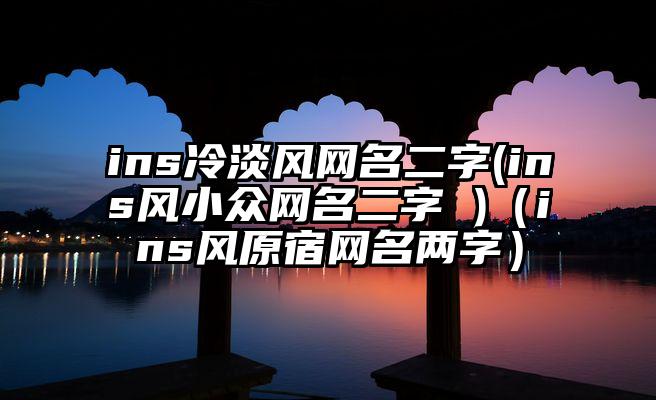 ins冷淡风网名二字(ins风小众网名二字 )（ins风原宿网名两字）