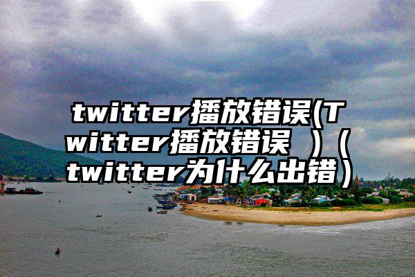 twitter播放错误(Twitter播放错误 )（twitter为什么出错）