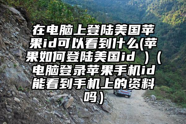 在电脑上登陆美国苹果id可以看到什么(苹果如何登陆美国id )（电脑登录苹果手机id能看到手机上的资料吗）
