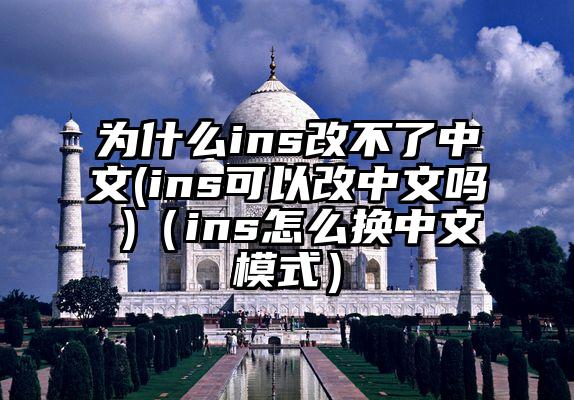 为什么ins改不了中文(ins可以改中文吗 )（ins怎么换中文模式）