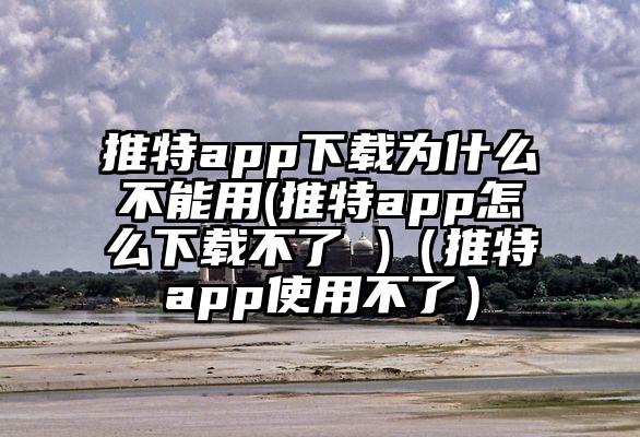 推特app下载为什么不能用(推特app怎么下载不了 )（推特app使用不了）