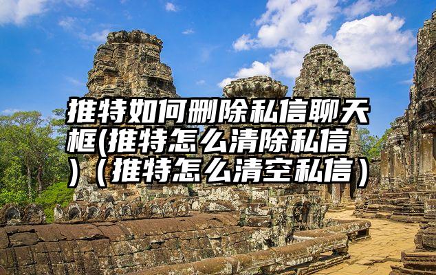 推特如何删除私信聊天框(推特怎么清除私信 )（推特怎么清空私信）
