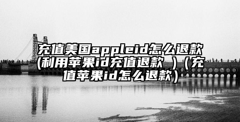 充值美国appleid怎么退款(利用苹果id充值退款 )（充值苹果id怎么退款）