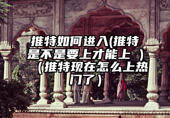 推特如何进入(推特是不是要上才能上 )（推特现在怎么上热门了）