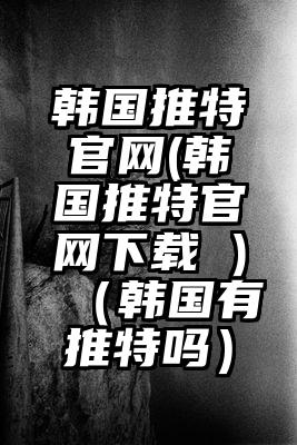 韩国推特官网(韩国推特官网下载 )（韩国有推特吗）