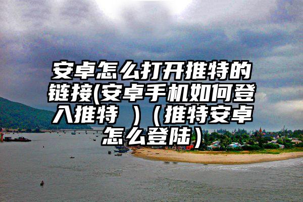 安卓怎么打开推特的链接(安卓手机如何登入推特 )（推特安卓怎么登陆）