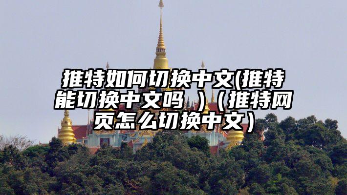 推特如何切换中文(推特能切换中文吗 )（推特网页怎么切换中文）