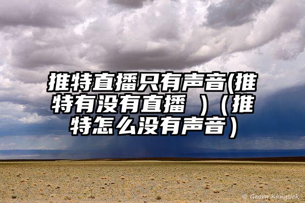 推特直播只有声音(推特有没有直播 )(推特怎么没有声音)