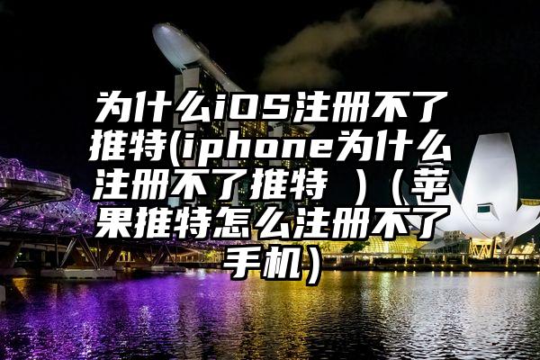 为什么iOS注册不了推特(iphone为什么注册不了推特 )（苹果推特怎么注册不了手机）