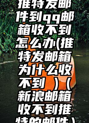 推特发邮件到qq邮箱收不到怎么办(推特发邮箱为什么收不到 )（新浪邮箱收不到推特的邮件）