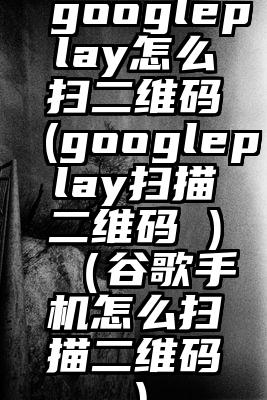 googleplay怎么扫二维码(googleplay扫描二维码 )（谷歌手机怎么扫描二维码）