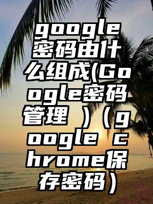 google密码由什么组成(Google密码管理 )（google chrome保存密码）
