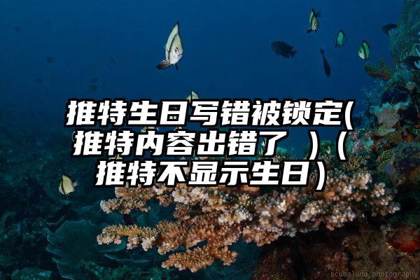 推特生日写错被锁定(推特内容出错了 )（推特不显示生日）