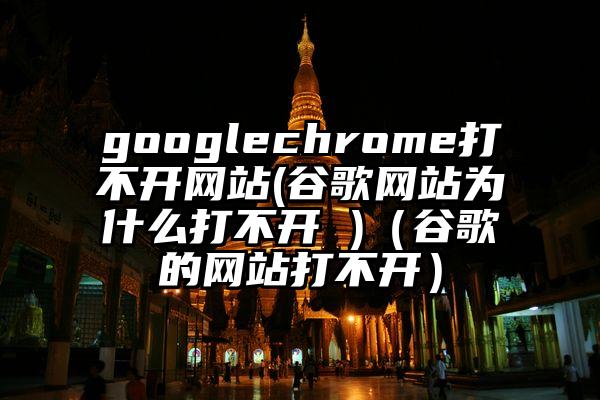 googlechrome打不开网站(谷歌网站为什么打不开 )（谷歌的网站打不开）
