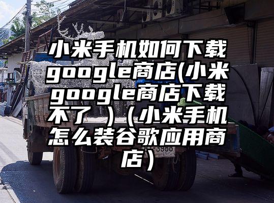 小米手机如何下载google商店(小米google商店下载不了 )（小米手机怎么装谷歌应用商店）