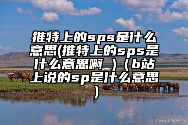 推特上的sps是什么意思(推特上的sps是什么意思啊 )（b站上说的sp是什么意思）