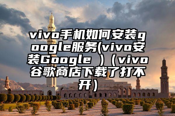 vivo手机如何安装google服务(vivo安装Google )（vivo谷歌商店下载了打不开）