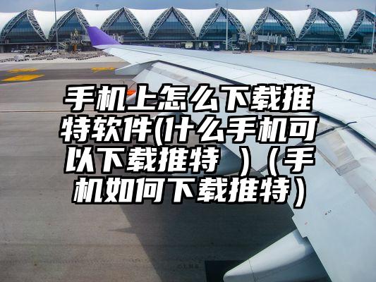 手机上怎么下载推特软件(什么手机可以下载推特 )（手机如何下载推特）