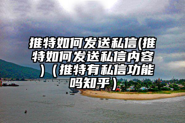推特如何发送私信(推特如何发送私信内容 )（推特有私信功能吗知乎）
