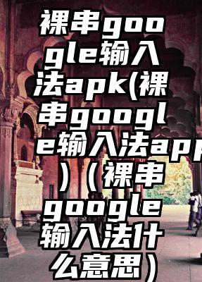 裸串google输入法apk(裸串google输入法app )（裸串google输入法什么意思）