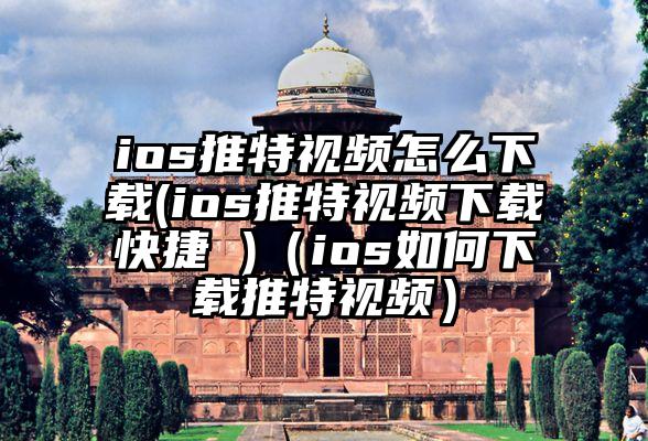 ios推特视频怎么下载(ios推特视频下载快捷 )（ios如何下载推特视频）