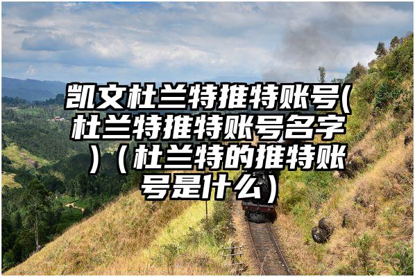 凯文杜兰特推特账号(杜兰特推特账号名字 )（杜兰特的推特账号是什么）