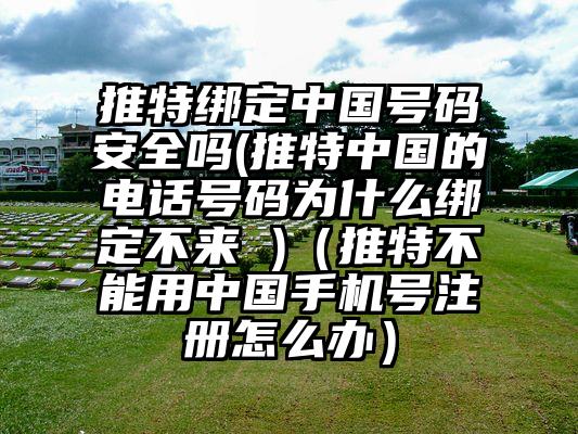 推特绑定中国号码安全吗(推特中国的电话号码为什么绑定不来 )（推特不能用中国手机号注册怎么办）