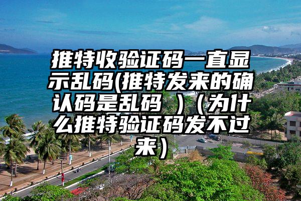 推特收验证码一直显示乱码(推特发来的确认码是乱码 )（为什么推特验证码发不过来）