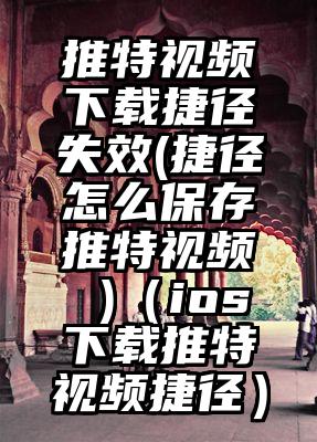 推特视频下载捷径失效(捷径怎么保存推特视频 )（ios下载推特视频捷径）
