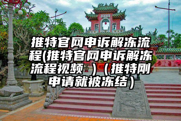 推特官网申诉解冻流程(推特官网申诉解冻流程视频 )（推特刚申请就被冻结）