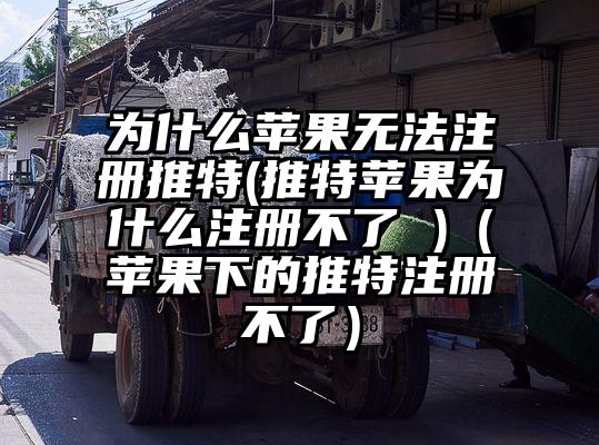 为什么苹果无法注册推特(推特苹果为什么注册不了 )（苹果下的推特注册不了）