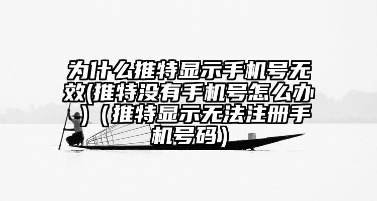 为什么推特显示手机号无效(推特没有手机号怎么办 )（推特显示无法注册手机号码）