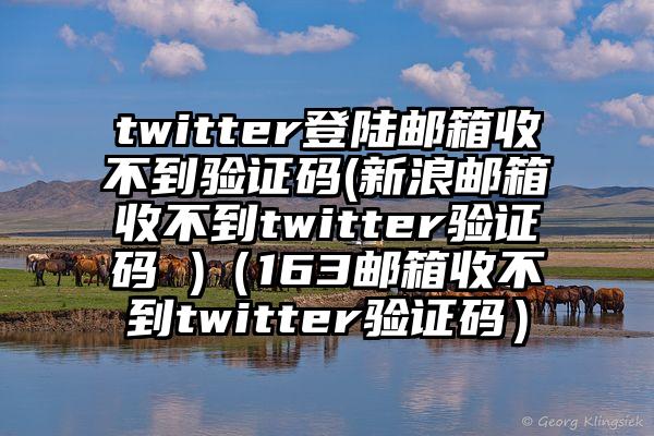 twitter登陆邮箱收不到验证码(新浪邮箱收不到twitter验证码 )（163邮箱收不到twitter验证码）