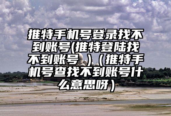推特手机号登录找不到账号(推特登陆找不到账号 )（推特手机号查找不到账号什么意思呀）