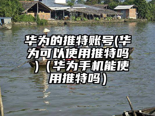 华为的推特账号(华为可以使用推特吗 )（华为手机能使用推特吗）