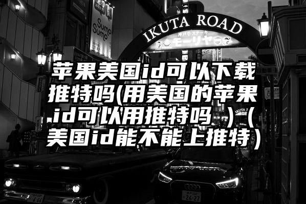 苹果美国id可以下载推特吗(用美国的苹果id可以用推特吗 )（美国id能不能上推特）