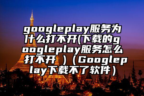 googleplay服务为什么打不开(下载的googleplay服务怎么打不开 )（Googleplay下载不了软件）