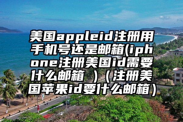 美国appleid注册用手机号还是邮箱(iphone注册美国id需要什么邮箱 )（注册美国苹果id要什么邮箱）
