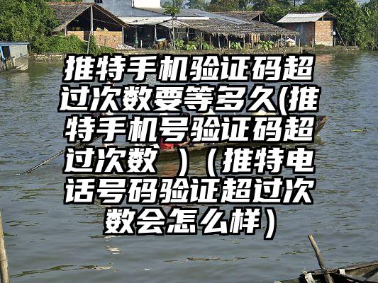 推特手机验证码超过次数要等多久(推特手机号验证码超过次数 )（推特电话号码验证超过次数会怎么样）
