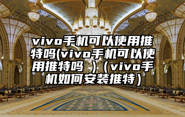 vivo手机可以使用推特吗(vivo手机可以使用推特吗 )(vivo手机如何安装推特)