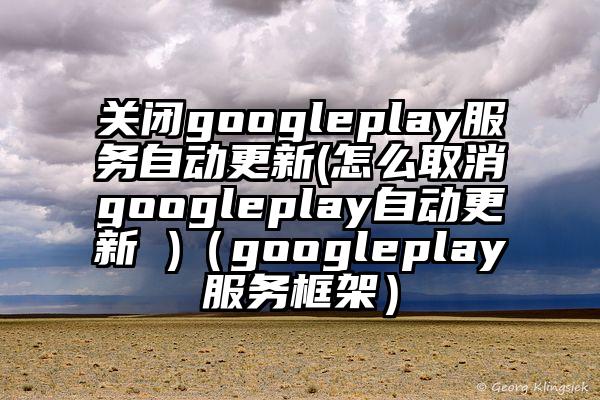 关闭googleplay服务自动更新(怎么取消googleplay自动更新 )（googleplay服务框架）