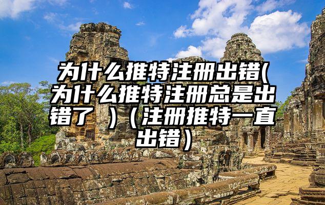 为什么推特注册出错(为什么推特注册总是出错了 )（注册推特一直出错）