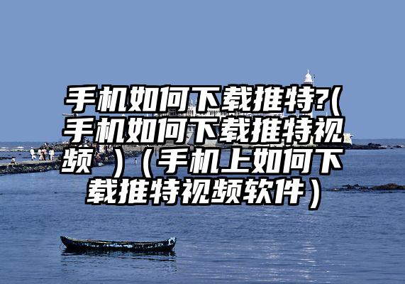 手机如何下载推特?(手机如何下载推特视频 )(手机上如何下载推特视频软件)
