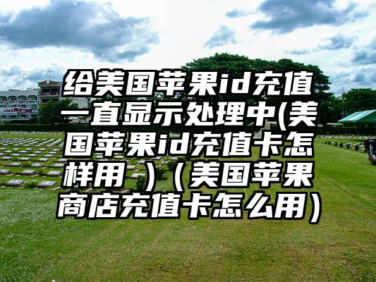 给美国苹果id充值一直显示处理中(美国苹果id充值卡怎样用 )（美国苹果商店充值卡怎么用）