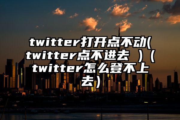 twitter打开点不动(twitter点不进去 )（twitter怎么登不上去）
