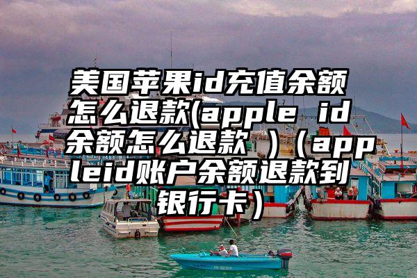 美国苹果id充值余额怎么退款(apple id余额怎么退款 )（appleid账户余额退款到银行卡）
