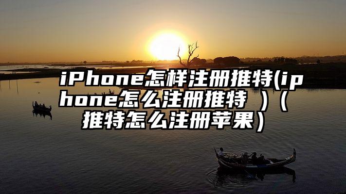 iPhone怎样注册推特(iphone怎么注册推特 )（推特怎么注册苹果）